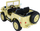 Makina elektrike për kalamaj Baby Active Retro Military Vehicle 4x4, me drita që punojnë, ngjyrë rëre