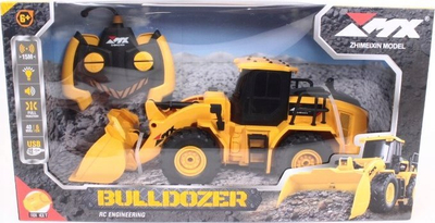 Buldozer me telekomandë Dromader 43207, rreze 15m, për kalamaj 3+, i verdhë