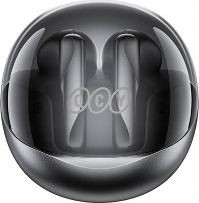Kufje wireless QCY Alibuds Clear, Bluetooth 5.3, TWS, të zeza