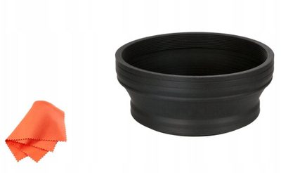 Kapelë gome për lente JJC LS-58WA, 58mm, e zezë