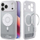 Футрола за телефон Spigen Ultra Hybrid MagSafe за iPhone 17 Pro Max, Classic Silver, проѕирна