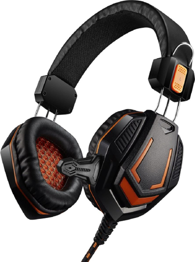 Kufje gaming Canyon GH-3A CND-SGHS3A, me mikrofon, 3.5mm, portokalli