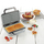 Aparat për waffle Breville DuraCeramic VST072X, 850W, inox, gri