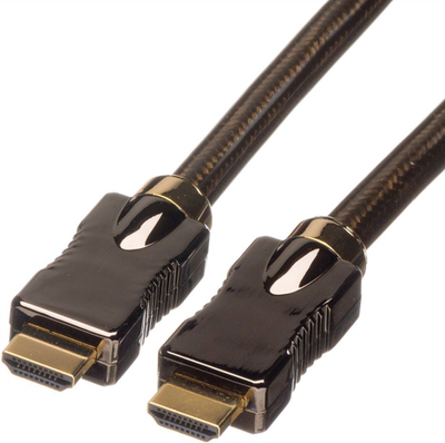 Kabllo HDMI Roline Ultra HD, 3 metra, 4K, e zezë