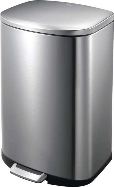 Kosh plehrash me pedale EKO Della, 50L, inox, argjend mat