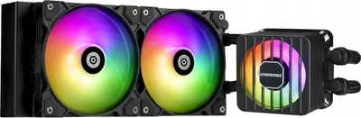 Ftohës uji për CPU Enermax LiqMaxFlo ELC-LMF-240T-ARGB, radiator 240mm, 2x ventilatorë 120mm, i zi