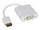 Adaptor HDMI në VGA Roline 12.03.3114, 0.15m, i bardhë