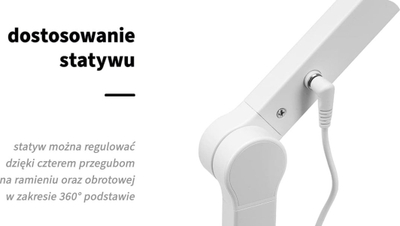 Ламба за маса Treatment Lamp Glow L03, меко осветлување, бела