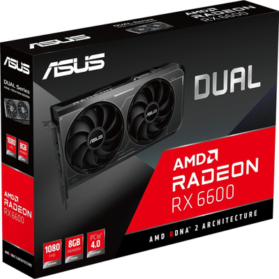 Графичка картичка ASUS Dual Radeon RX 6600 8G V3, 8GB GDDR6, PCIe 4.0, црна