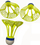 Lotka badminton Enero Pro Air Shuttle, set me 3 copë, shumëngjyrëshe