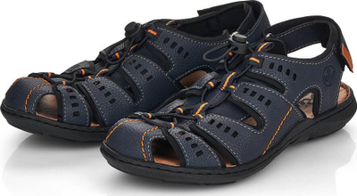 Sandale të mbyllura për burra Rieker M 22021-14, shumë të rehatshme, navy blue