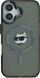 Maskë telefoni Karl Lagerfeld KLHMP16SHLSCHK, për iPhone 16 6.1", hardcase, e zezë