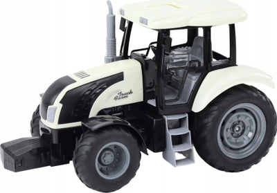 Lodër traktor me telekomandë LeanToys RC 2.4G, me zë, i bardhë