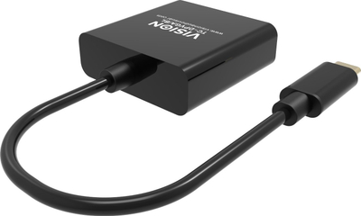 Adapter video Vision TC-USBCVGA/BL, USB C në VGA, i zi
