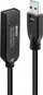 Kabllo zgjatuese USB 3.0 Lindy, 10m, Type A në USB C, e zezë