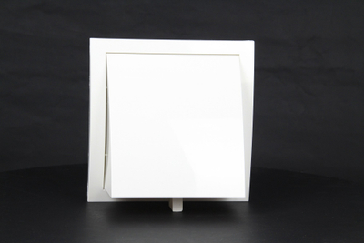 Kapak ventilimi i jashtëm 5", ABS, me flap, i bardhë