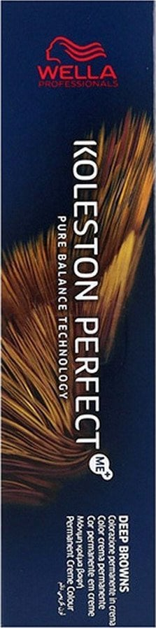 Bojë flokësh Wella Koleston Me+ Nº 4/75, permanente, 60 ml, kafe e errët