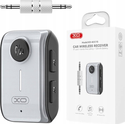Transmetues FM XO BCC15, me Bluetooth, me hyrje 3.5 mm, i zi