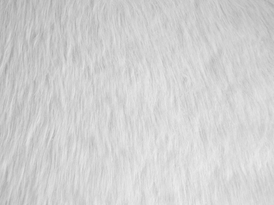 Tabure Faux Fur IOWA, gëzof artificial, këmbë druri, i bardhë