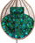 Jastëk për karrige veze Hobbygarden LUNA, për luhatëse Cocoon, motiv Blue Leaves