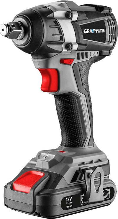 Çelës goditës me bateri Graphite Energy+ 58G028, 18V, 1/2", gri