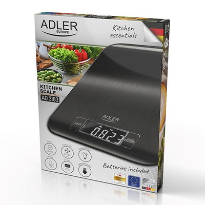Peshore kuzhine Adler AD 3183, 5kg, ekran LCD, e zezë