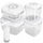 Set ena vakum MG HOME Clever Kitchen, 4 copë, e bardhë