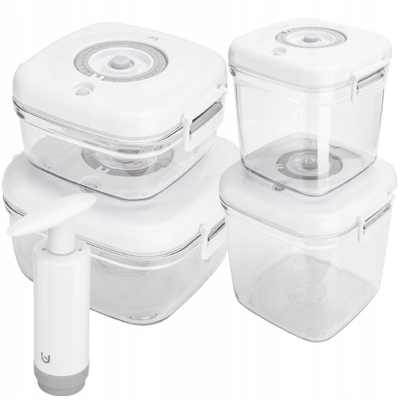 Set ena vakum MG HOME Clever Kitchen, 4 copë, e bardhë