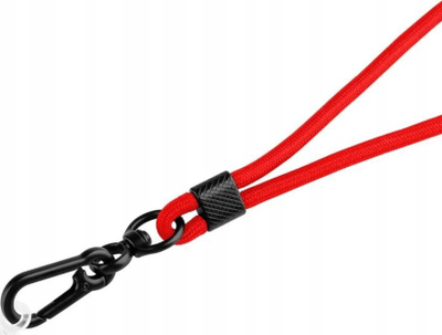 Rrip qafe për telefon FIXED NeckUni, 76 cm, pambuk, i kuq