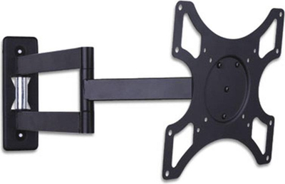 Mbajtëse muri Techly 301450 për TV 19-37\", krah rrotullues 180°, 25 kg, ngjyrë e zezë