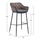 Karrige bar KADE HM5715, kornizë metalike, 54x54x103 cm, bezhë