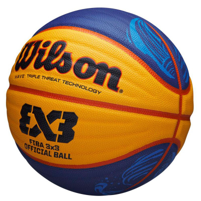 Top basketbolli Wilson, lëkurë sintetike, nr. 6, kaltër/verdhë