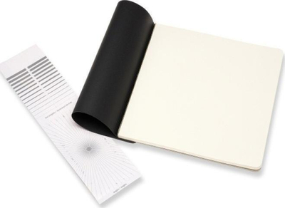 Bllok vizatimi Moleskine Art Sketch Pad, 7.5" x 7.5", fletë të trasha, i zi