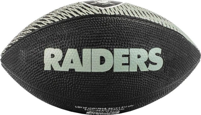Top futbolli amerikan Wilson NFL Team Tailgate Las Vegas Raiders Jr WF4010017XBJR, madhësia Jr, lëkurë sintetike, gri