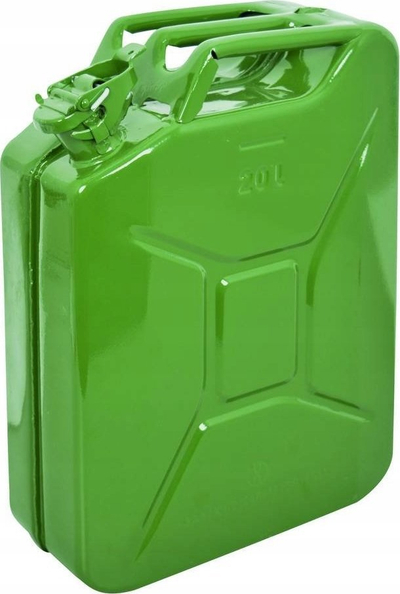 Bidon karburanti Carpoint Jerry Can, 20 litra, metal, jeshil