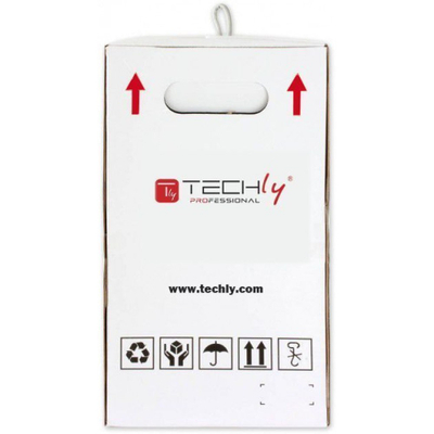 Kabëll rrjeti Techly Cat5e F UTP Solid, 305m, CCA, i zi