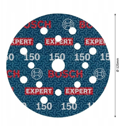 Disqe gërryese Bosch Expert O780, 125mm, granulim 150, set 6 copë
