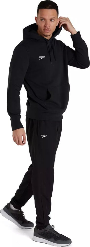 Bluzë me kapuç Speedo Club, fleece, me xhep kangur, e zezë