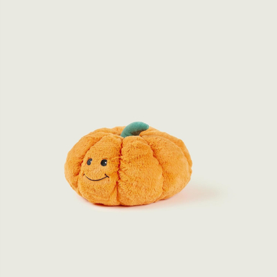 Lodër pelushi Warmies Pumpkin, që ngrohet në mikrovalë, me erë livande e portokalli