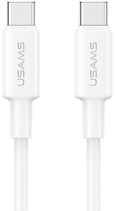 Kabllo USB-C në USB-C Usams U90, 1m, 60W, e bardhë