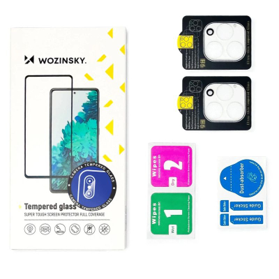 Mbrojtës kamere Wozinsky Full Camera Glass, Samsung Galaxy A17 A17 5G, set 2 copa, i zi