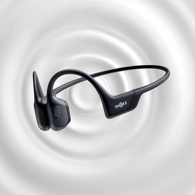 Kufje sportive Shokz OpenRun Pro, Bluetooth 5.1, me mikrofon, ngjyrë e zezë
