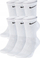 Çorape Nike Everyday Plus Cush SX6897, set me 6 palë, të gjata, të bardha