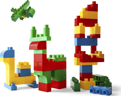 Lodra konstruktore Wader Kids Blocks 41294, 50 blloqe, nga 12 mujsh, shumëngjyrëshe