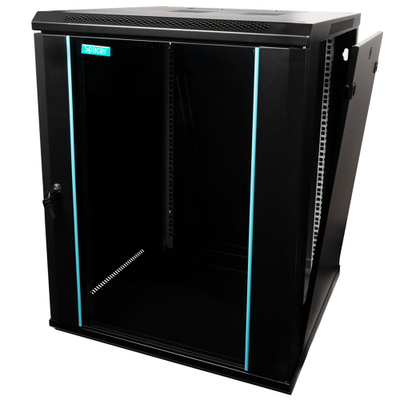 Kabinet muror rrjeti Spacer SPCW-15U-600, 19" 15U, 600x600mm, i zi