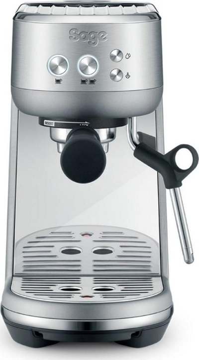 Makina e ekspresit Sage the Bambino SES450BSS4EEU1, ThermoJet, me shkumues qumështi, ngjyrë argjendtë
