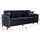 Divan-Shtrat 3 ulëse PORTMAN, 228×86×90 cm HM3247.01, gri/ kaltër