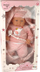 Kukull bebe NoName Collection, 46cm, me biberon dhe foleshë, rozë