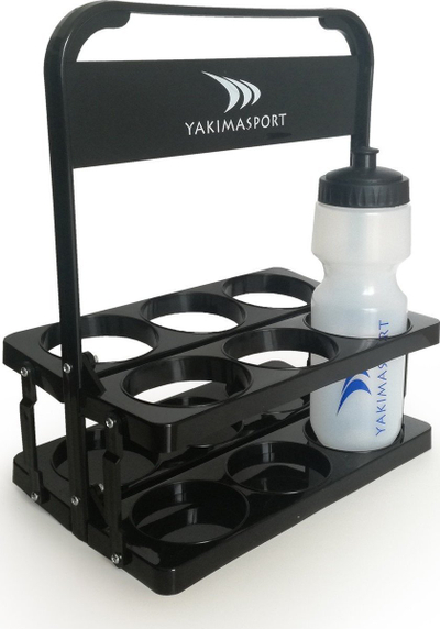 Shportë për shishe uji YakimaSport, për 6 shishe, e lehtë për tu marrë me vete, e zezë