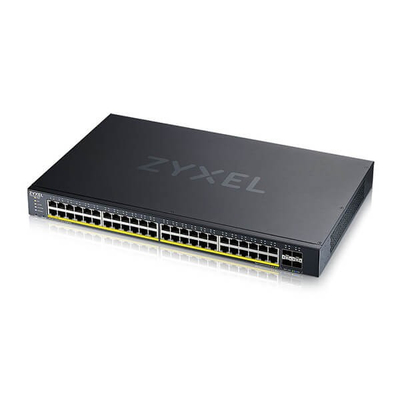 Switch Zyxel XGS1935-52HP, 52 porta Gigabit, PoE+ L2/L3, gri